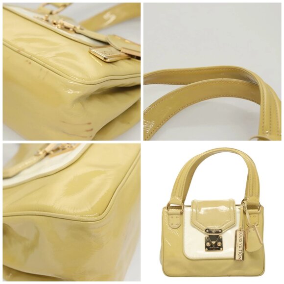 LOUIS VUITTON Vernis Cruise line Sac Picolour Hand Bag Beige - Picture 10 of 15